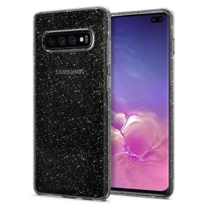 Galaxy S10+ Case Liquid Crystal Glitter Rose Quartz
