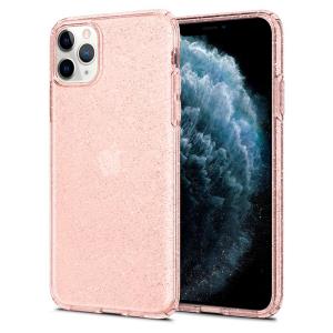 iPhone XI Liquid Crystal Glitter Rose Quartz