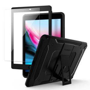 iPad 9.7in Case Tough Armor Tech Black Glass Screen Protector