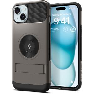 iPhone 15 Plus Case 6.7in Slim Armor MagFit Gunmetal