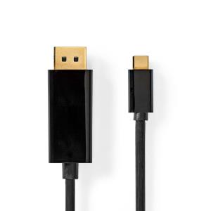 USB-c Adapter / USB 3.2 Gen 1 / USB-c Male / DisplayPort Male / 4k-60hz / 2.00 M / Verguld / Pvc / Z