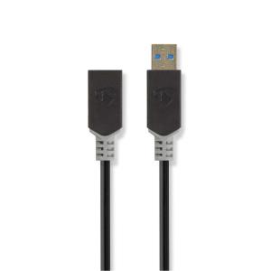 USB-c Adapter / USB 3.2 Gen 1 / USB-c Male / USB-a Female / 5 Gbps / 0.15 M / Vernikkeld / Pvc / Ant