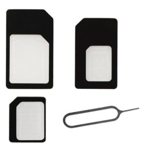 Sim-kaart Adapters (sim/micro Sim/nano Sim)