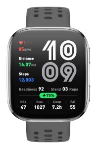 Smart Watch Bip 6 Charcoal