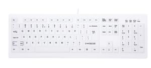 AK-C8100F-U1 - Hygiene Desktop Sealed - Keyboard - Corded USB - White - Qwerty US/Int'l