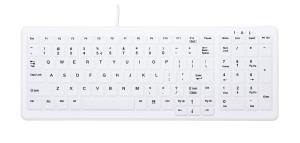 AK-C7000F-UVS - Hygiene Compact Fully Sealed - Keyboard With Numeric Pad - Corded USB - White - Qwerty US/Int'l